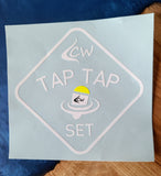 DECAL - Tap Tap Set w/ Float