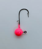 3.5g Round Ball Jig Heads with Reversed Hook