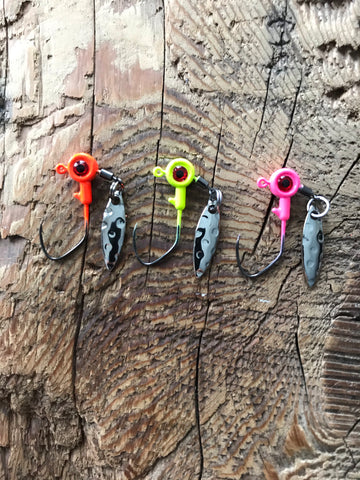 1/16oz Under Spin Jig Heads with Sickle Hook